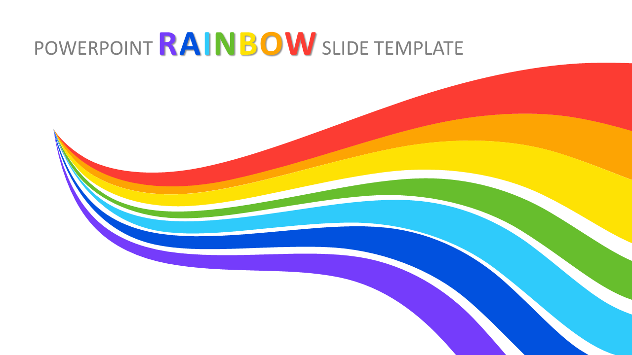 Amazing PowerPoint Rainbow Slide Template Designs